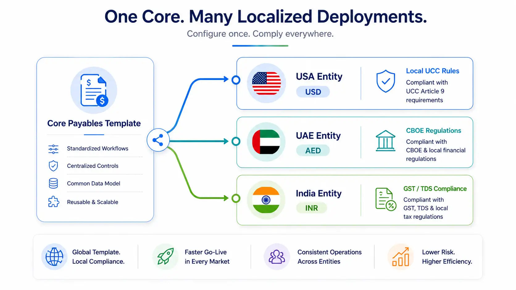 Multi-Geography and Multi-Entity Adaptability SCF Platform